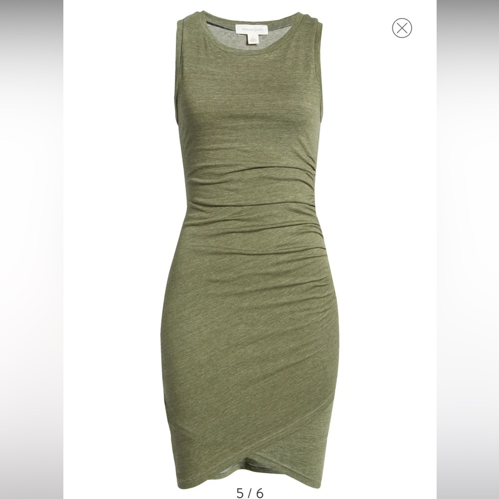 Ruched Side Sleeveless Dress Size Medium